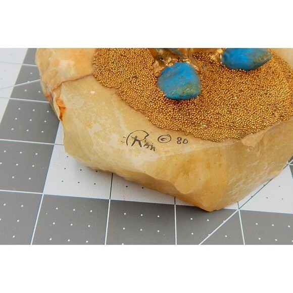 Ron Lee Clown With Lollipop Sculpture Signed 1980 Onyx Base - Picture 9 of 13